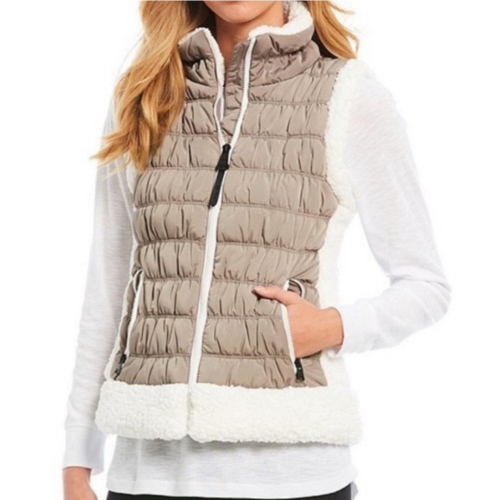 Calvin Klein Performance Sherpa-Trimmed Puffer Vest M
